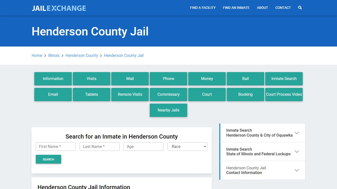Henderson County Jail Roster Lookup, IL, Inmate Search
